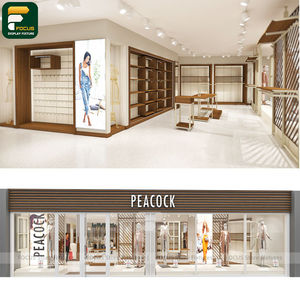 Fashion Retail Interior Display Rack Clothing Counter Garment <b>Showcase</b> Glass Cabinet Furniture - Product Image 2
