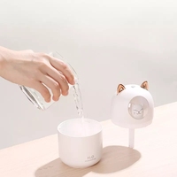 Humidificateur de table 300 ml USB avec lumière douce effet coucher de soleil, diffuseur d'arômes pour voiture