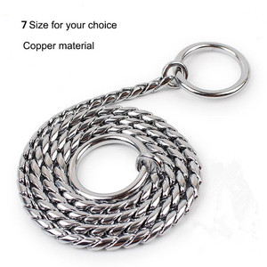 Kingtale pitbull giant starter <span class=keywords><strong>snake</strong></span> chain necklace gold chain dog collar for dogs - Product Image 5