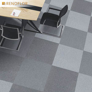 Hochwertige Konferenzraum-Modulare Bitumen-PP-Verriegelungs-Bodenfliesen 50x50 Teppichfliesen - Product Image 4