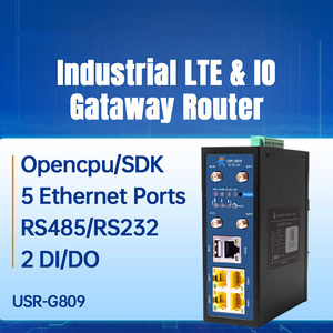 G809-E 工业4G LTE VPN路由器 5端口千兆WAN+4LAN Wi-Fi RS232/RS485 DIN导轨式 -40~+70 ℃   CE EMEA APAC 智能电网物联网认证 - Product Image 2
