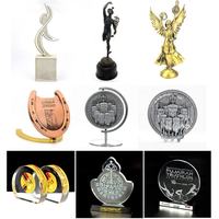 Nouveau Trophée et Cadeaux Sportifs Personnalisés en Métal Doré en Forme d'Étoile, Écologiques et Durables, pour la Vente en Gros
