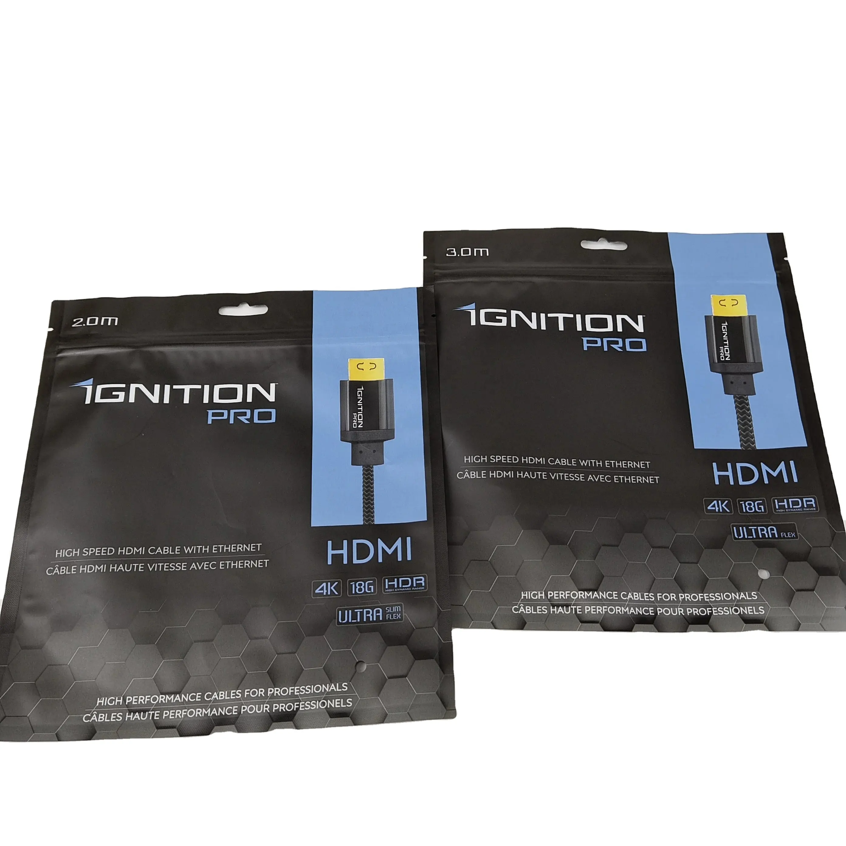 สาย HDMI ความเร็วสูงพร้อมอีเธอร์เน็ตสำหรับมืออาชีพที่มีช่วงไดนามิกสูง4K 18g
