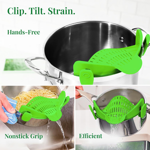 Passoire à clipser en silicone résistante à la chaleur pour riz et aliments, compatible avec toutes les casseroles et bols - Product Image 2
