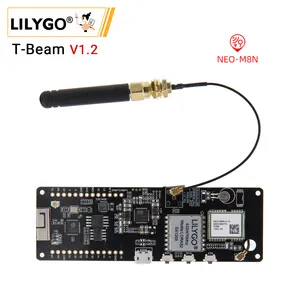 LILYGO TTGO T-Beam V1.2 IPEX ESP32 LoRa 433/868/915/923MHZ GPS NEO-M8N WiFiワイヤレスBluetoothモジュール (18650バッテリーホルダー付き)