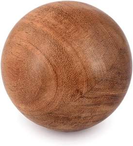 Meilleure qualité en teck poli, art populaire rond pour la décoration de la maison, pour les cadeaux de Noël - Product Image 4