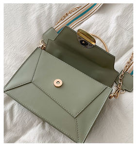 Wome-Bolso de hombro con anillo de hierro semicírculo, moda coreana, Joker, costura de Color, novedad - Product Image 3