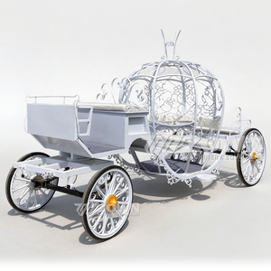 Balkabağı At Arabası Düğün Arabası Lüks Moda Balkabağı Elektrikli At Arabası Dört Tekerlekli - Product Image 6