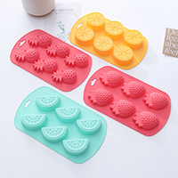 Bac à glaçons en silicone de qualité alimentaire, réutilisable, facile à nettoyer, coloré, moule DIY pour la fabrication de glaces aux fruits et bonbons, pour boissons froides maison