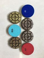 Disque de polissage flexible en résine diamantée JDK de 4 pouces (100 mm) pour le polissage humide/sec des sols, granit, quartz, marbre, pierre d'ingénierie, luxe, OEM