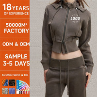 Veste de course minimaliste à fermeture éclair intégrale |   Sweat à capuche unisexe en coton 100% lourd, écologique, avec impression DTG personnalisée et badge en relief