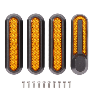 4 Piezas de Cubiertas Protectoras <span class=keywords><strong>para</strong></span> Ruedas, Tapas de Cubo con <span class=keywords><strong>Pegatinas</strong></span> Reflectantes <span class=keywords><strong>para</strong></span> <span class=keywords><strong>Xiaomi</strong></span> Mi Electric Scooter <span class=keywords><strong>Pro</strong></span> <span class=keywords><strong>2</strong></span> M365, Accesorios <span class=keywords><strong>para</strong></span> Scooter - Product Image 2