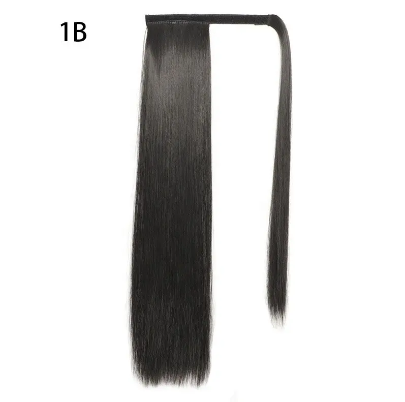 Chinese Wholesaler Low MOQ Cheap Drawstring Raw Hair Pony Tail Light Color 100 Virgin Human Hair Ponytails Extensions