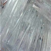 Barre ronde en PMMA acrylique extrudé sur mesure, haute transparence, barre solide en PC transparent, barre ronde en plastique PMMA pour éclairage décoratif
