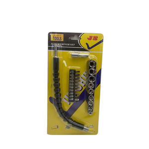 Jeu de tournevis à tige flexible Js-0210, embout hexagonal en acier, accessoire de perceuse magnétique, kit d'outils combinés - Product Image 4