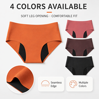 Tanga Fisiológica para Mujer, Talla Grande, a Prueba de Fugas por 24 Horas, Cintura Baja, Sin Costuras, para Mujeres Posparto