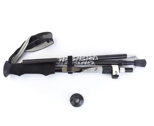 KS Aluminum Alloy Adjustable Trekking Pole With Speed Lock For Outdoor Hiking Lightweight Durable Collapsible <b>Walking</b> <b>Stick</b> - Product Image 1