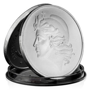 自由の女神、ブラジルコレクタブルシルバーメッキお土産コインコレクションアートクリエイティブギフト記念コイン - Product Image 2