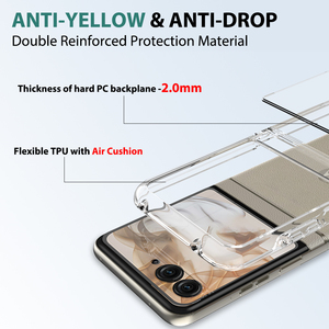 Carcasa transparente acrílica antiarañazos de 2,0mm, venta al por mayor de fábrica, fundas traseras a prueba de golpes para teléfono móvil para <span class=keywords><strong>Motorola</strong></span> <span class=keywords><strong>Razr</strong></span> 2024 - Product Image 4