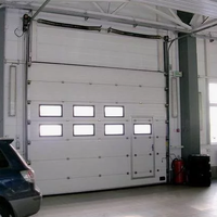 Portes coulissantes verticales industrielles, portes sectionnelles rapides automatiques pour entrepôts avec fenêtres de visualisation