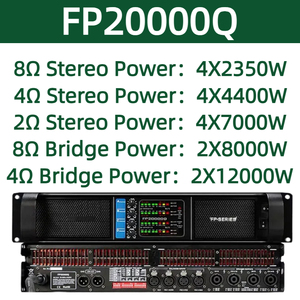Paulkitson fp20000q Bộ khuếch đại âm thanh chuyên nghiệp lớp td 4 kênh khuếch đại công suất loa siêu trầm thiết bị âm thanh khuếch đại Loa - Product Image 3