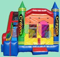 Videur gonflable de beau crayon avec le château gonflable de glissière sautant combiné à vendre