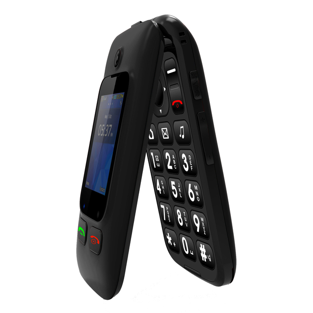 4G Flip Senior Smart Phone with Keypad SOS Function Dual Sim 1000 MAh 0.08MP Large Font