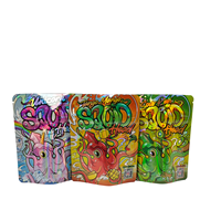 Sachet Doypack refermable personnalisé en Mylar de qualité alimentaire avec fermeture éclair et trou Euro pour l'emballage de bonbons, céréales et snacks OEM
