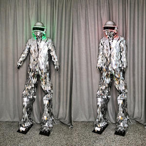 ชุดสูทเรืองแสงสำหรับผู้ใหญ่ชุดเดรสบาร์แสดงชุดเดินทัวร์เต้นเร็วเทคโนโลยีสะท้อนแสง - Product Image 2