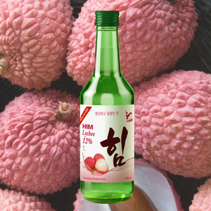 Him Lychee Soju 360ml Bouteille en verre rafraîchissante Unique Sweet Fresh Lychee Saveurs traditionnelles de Soju avec des herbes à l'alcool primaire - Product Image 3