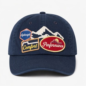 Wholesale Custom Logo <b>Flat</b> Embroidered 6 Panel Baseball Cap Cotton Twill Common Letter Dad <b>Hat</b> Outdoor Casual - Product Image 2