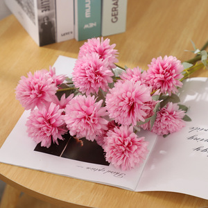 Bola de Flores de Crisantemo Artificial, Flor de Seda para Decoración de Bodas, Alta Simulación, Reutilizable, para Pasillo de Boda - Product Image 4