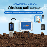 Capteur d'humidité et de température du sol IoT 8 en 1 avec enregistreur de données compatible avec l'application APP Lora Lorawan Wifi 4G GPRS pour l'agriculture