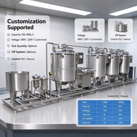 Petite ligne de pasteurisation du lait, ligne de stérilisation du lait, pasteurisateur de lait cru, ligne de traitement du lait