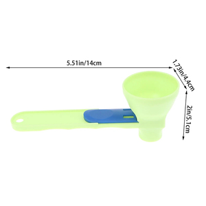 No Spill <b>Measuring</b> <b>Spoon</b> Funnel Preparation Protein Powder Workout Sports Drinks Baby Formula Refills No Mess Spill - Product Image 5