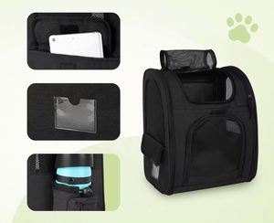 Mochila transportadora de mascotas con malla transpirable para animales pequeños, ideal para exteriores. Muestra gratuita. - Product Image 5