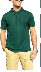 Nueva llegada de los hombres para la camisa de polo Diseño único Color sólido Ropa casual Ajuste cómodo y funcional Hecho de tela de punto - Product Image 5