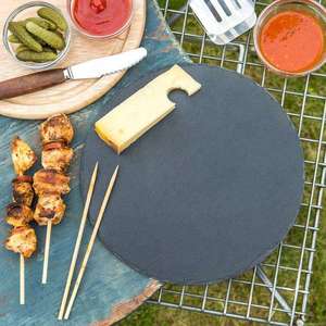 Platos de <span class=keywords><strong>Sushi</strong></span> de Pizarra Natural Negra de 20x15cm al por Mayor, Proveedor de Tablas para Servir la Cena - Product Image 6