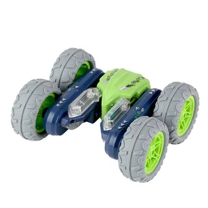 DWI mobil mainan RC untuk anak-anak, mobil akrobat RC dengan Program IC pertunjukan cahaya 2.4G