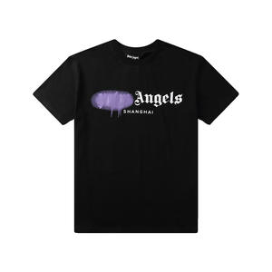 <span class=keywords><strong>Camiseta</strong></span> Vintage de Algodón Puro sin Planchado con Diseño de Corazones y Letras de <span class=keywords><strong>Palm</strong></span> <span class=keywords><strong>Angels</strong></span>, Unisex, Cuello Redondo, Manga Corta - Product Image 5