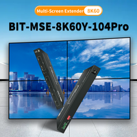 Controlador de Pantalla Múltiple 8K60 con Salida 4K60 para Entrada DP, Empalme Multimodo, Interruptor DIP EDID y Separación de Audio