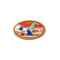 CADEAU HEUREUX Logo personnalisé fer sur lettre transfert de chaleur vêtements 2d 3d patchs Logo en relief Silicone Pvc caoutchouc Patch pour sacs