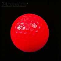 Lot de 2 balles de golf Tour Pearl, couleur rouge, compression 60, balles de golf Surlyn à faible compression pour golfeurs amateurs