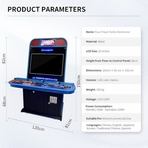 Nueva Máquina de Juegos Arcade Familiar <span class=keywords><strong>Pandora</strong></span> Box Grande, Operada con Monedas, Lista para Jugar, con Construcción Metálica, Idiomas Español e Inglés - Product Image 6