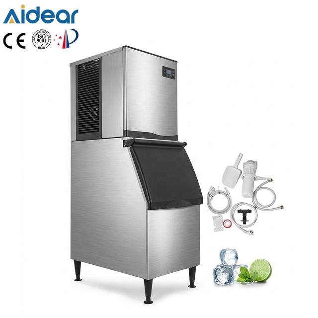Aidear Commercial 80kg 120kg 500Kg 900Kg Bar Ice Cube Maker Making Machine