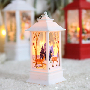 Lanterne à vent vintage LED pour Noël, décorations suspendues pour la maison, décorations pour l'arbre de Noël, cadeaux de Noël - Product Image 3