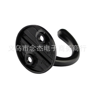 Black Zinc Alloy <b>Wall</b> <b>Hook</b> C3 35mm Round Coat <b>Hook</b> For Furniture And <b>Wall</b> Mounting - Product Image 2