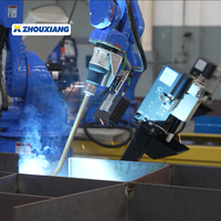 Robot de soudage de structure en acier industriel avec PLC et moteur 380V/220V, garantie 1 an