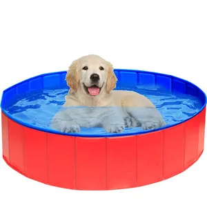 Manufacture Wholesale Portable Pet Bath Tub Foldable PVC Outdoor Foldable Splash Dog Swimming Pool