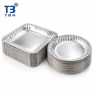 Assiette carrée en papier d'aluminium de 7 pouces de qualité alimentaire, résistante à la chaleur, pour la cuisson, idéale pour les marchés nocturnes et les plats à emporter, avec support OEM/ODM - Product Image 2
